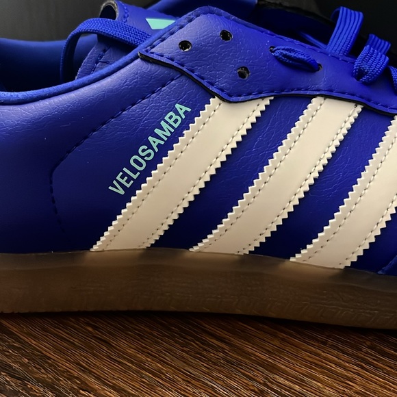 NWT Adidas Men's The Velosamba Vegan Shoes - Lucid Blue/Off White - HQ6709 - Picture 12 of 12